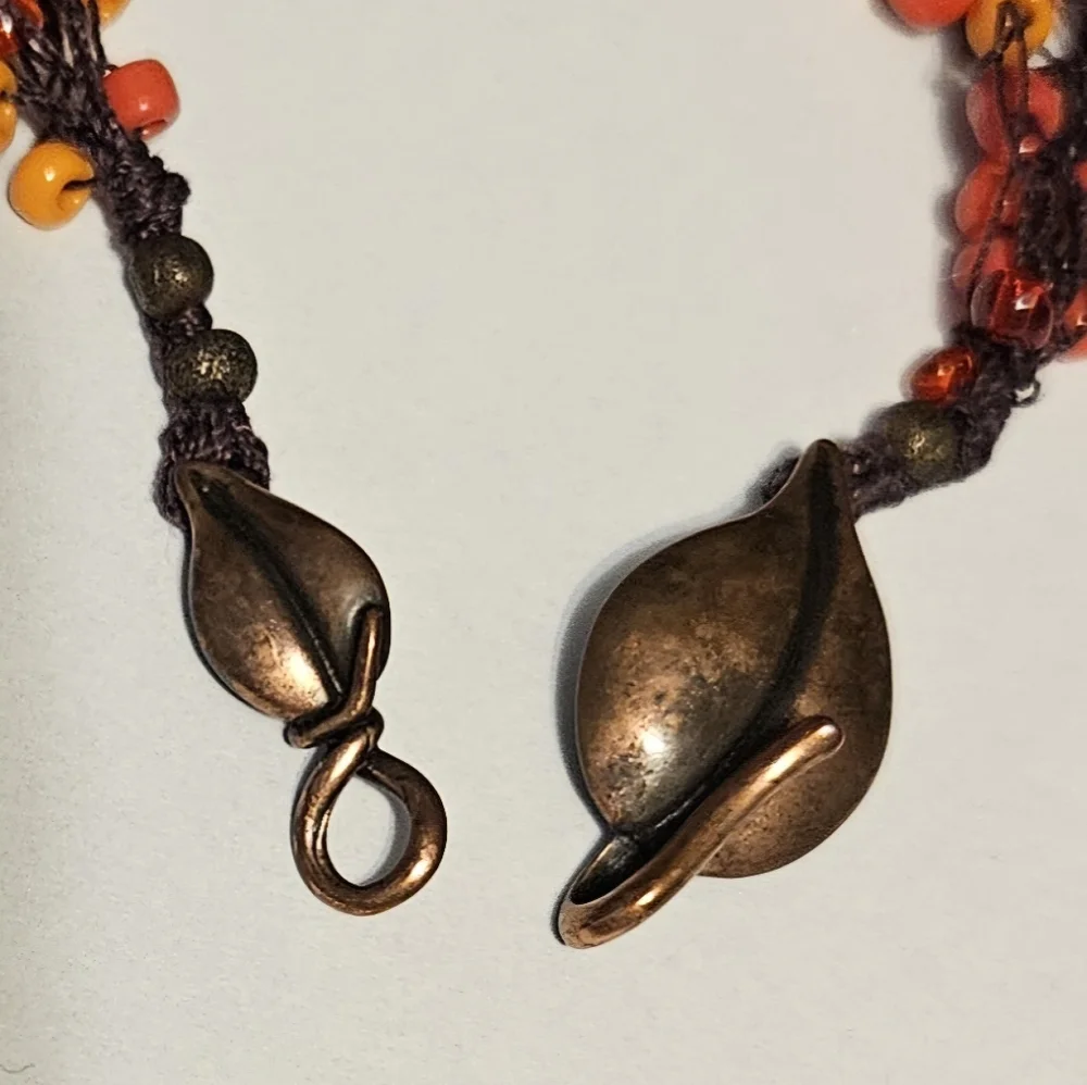 Pink/Orange Necklace Set - Picture 6 of 8
